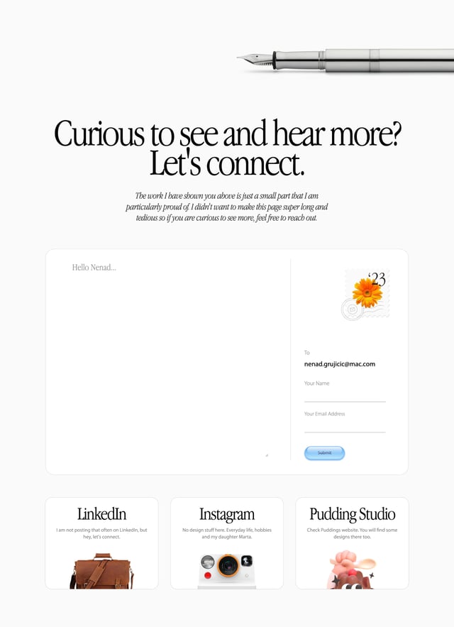 Nenad Grujicic Contact Form Preview