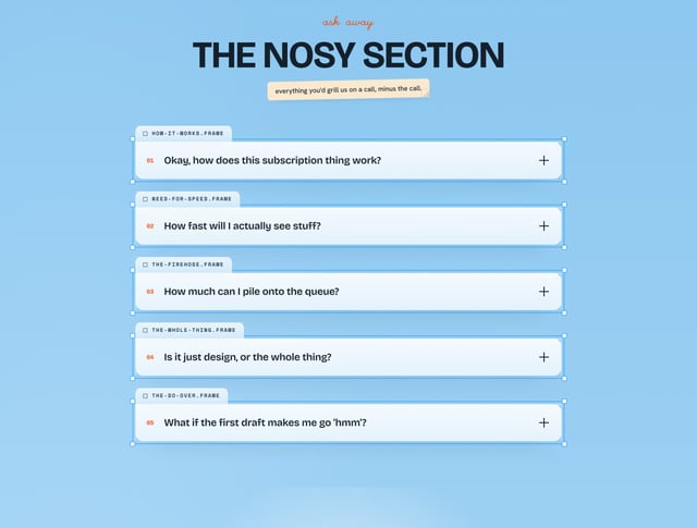 OhhMyDesign FAQ Accordion Preview