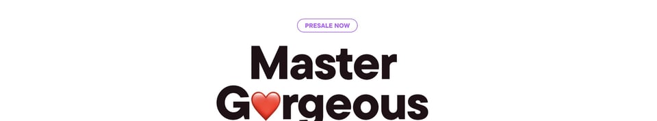 Eyebrow Text section on Master Gorgeous UI Design section design