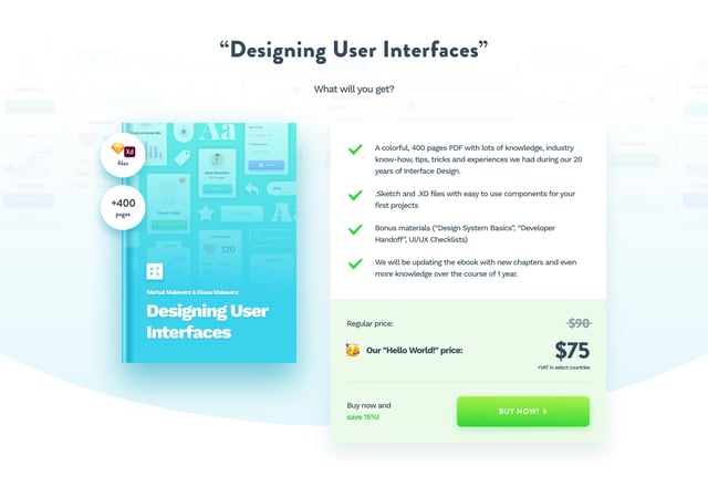 Designing User Interfaces Pricing Table Preview