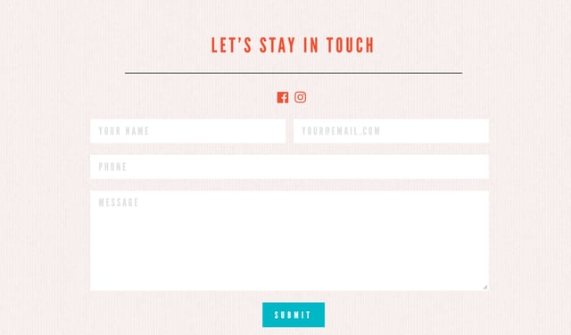 Farmbody Skin Care Contact Form Preview