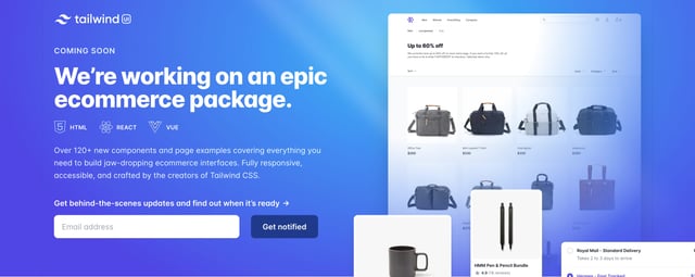 Tailwind UI Ecommerce Screenshots Preview