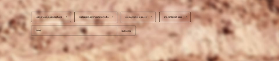 Newsletter section on No Plans section design