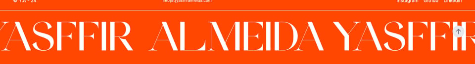 Marquee section on Yasffir Almeida section design