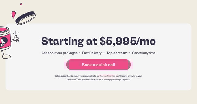 Jamm Pricing Table Preview