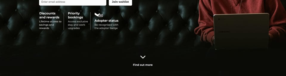 Scroll Hint section on Voyager section design