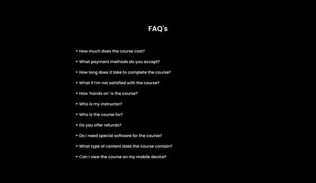 CursorUp FAQ Accordion Preview