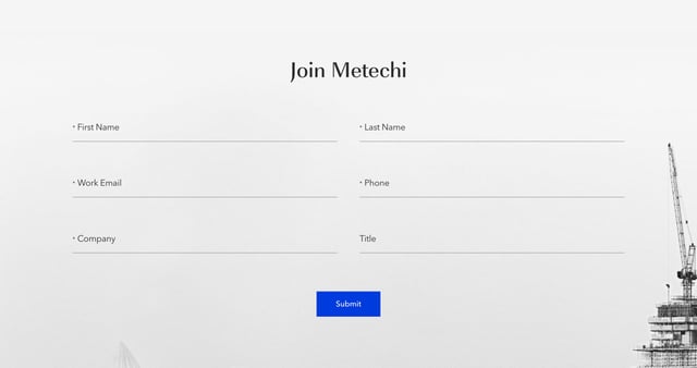 Metechi Contact Form Preview