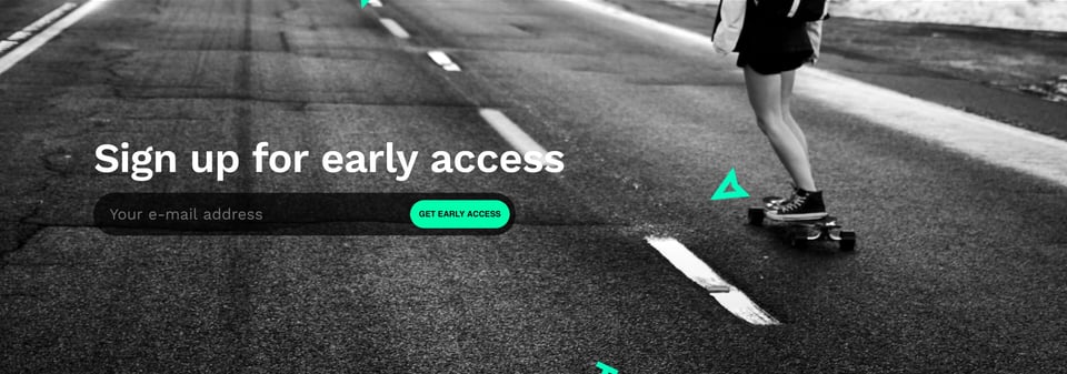 Waitlist or Beta Sign Up section on TalentAtlas section design