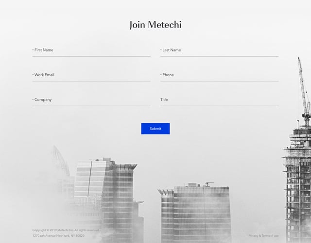 Metechi Big Footer Preview