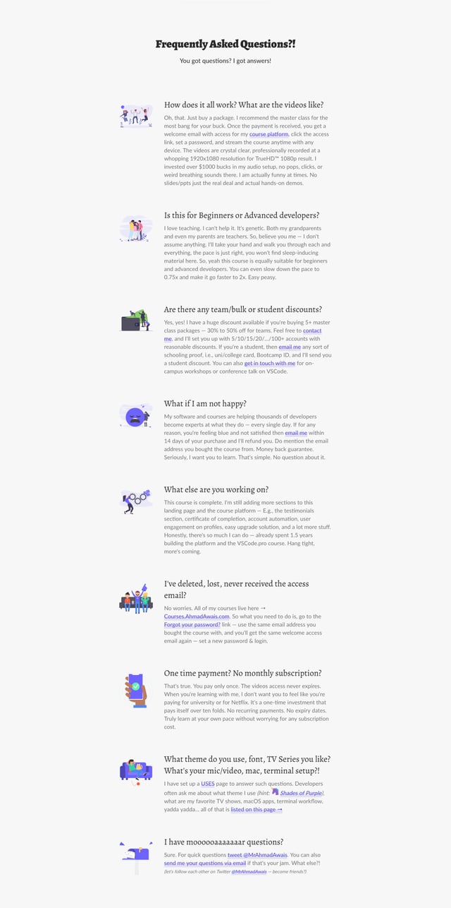 VSCode Power User FAQ Grid Preview