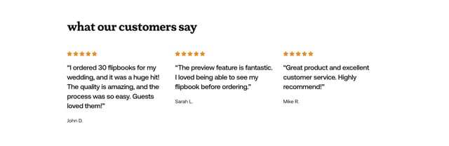 Videotoflip Testimonials Preview