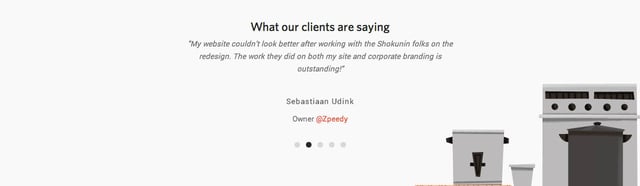 Shokunin Testimonial Slider Preview