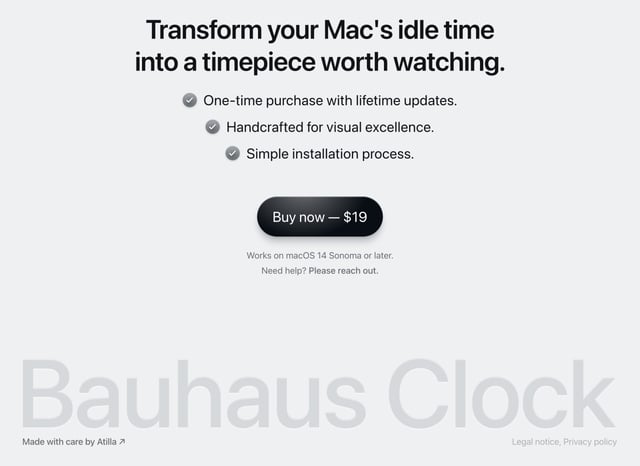 Bauhaus Clock Big Footer Preview