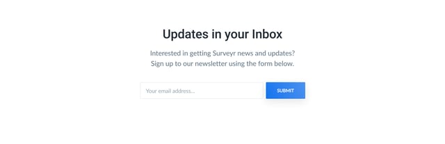 Surveyr Newsletter Preview