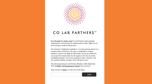Co Lab Partners Lead Capture Preview