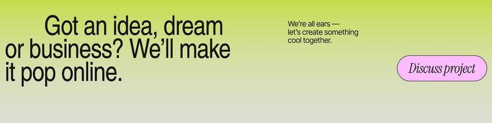 Call-To-Action Footer section on READYMAGIC Studio section design
