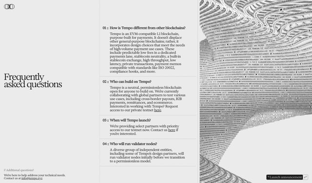 Tempo FAQ Grid Preview