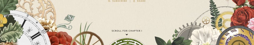 Scroll Hint section on S-Town Podcast section design