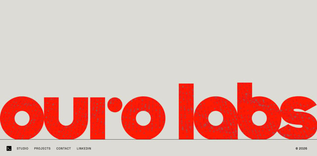 Ouro Labs Big Footer Section