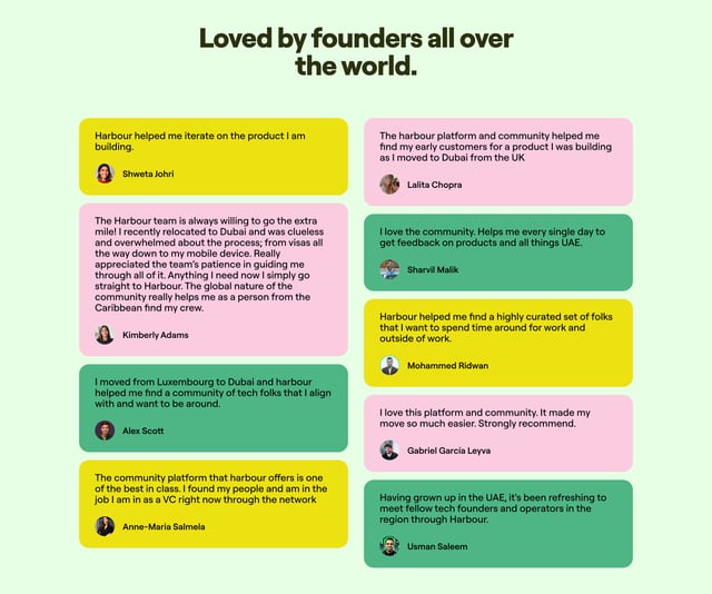 Harbour Testimonials Preview