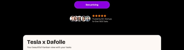 Dafolle Avatar Stack Section