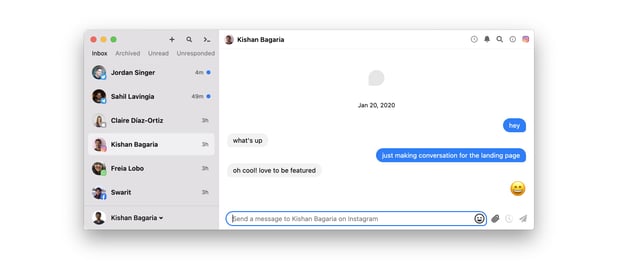 Texts Screenshots Section