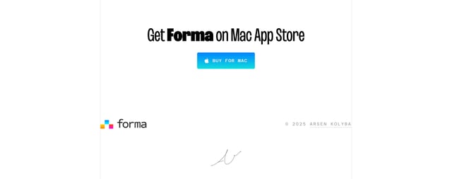 Forma Big Footer Section