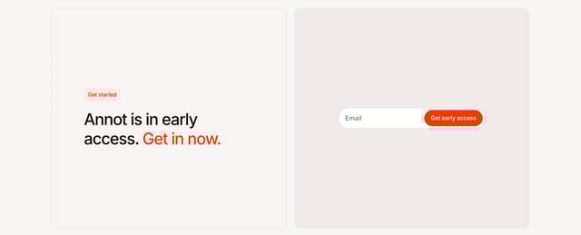 Annot Call-To-Action Section