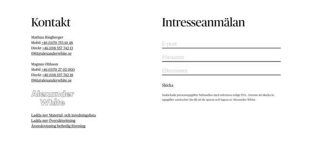 1961 Contact Form Preview