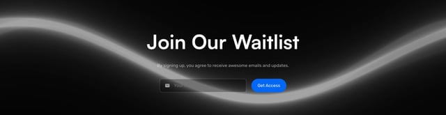 Create Video Waitlist or Beta Sign Up Section