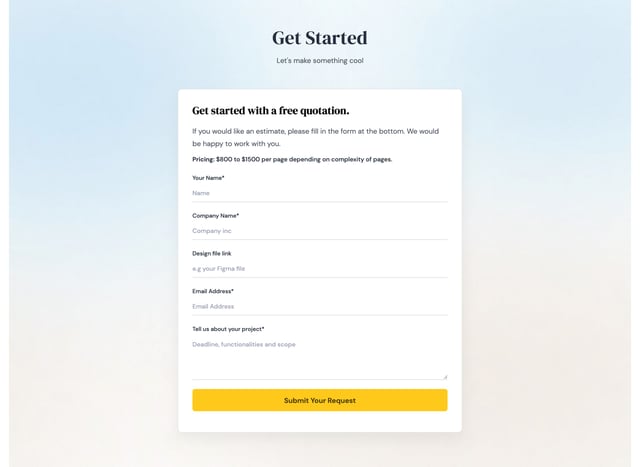 Barva Contact Form Preview