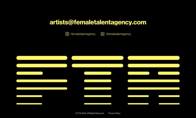 Female Talent Agency Big Footer Preview