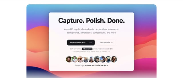 TinyShots Looping Product Demo Section