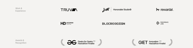 Client Logo Row section