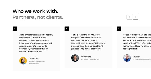 8px.studio Testimonial Slider Preview