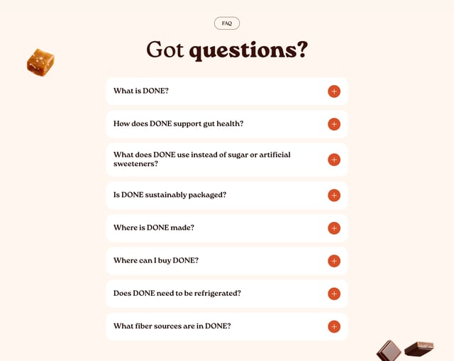 Done FAQ Accordion Preview