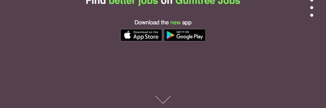 Gumtree Jobs Scroll Hint Preview