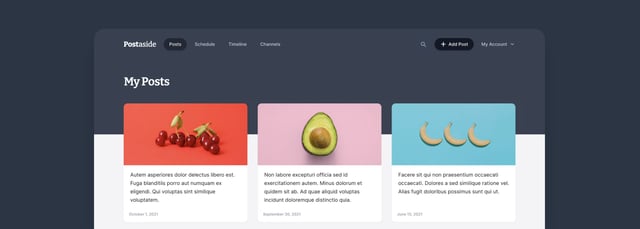 Postaside Screenshots Preview