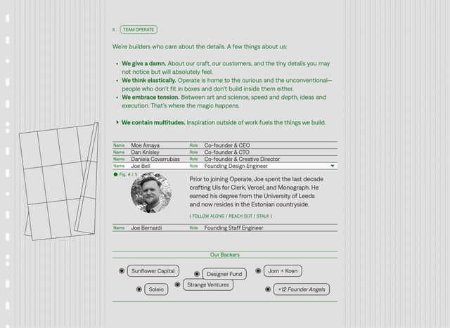 Operate Team Preview