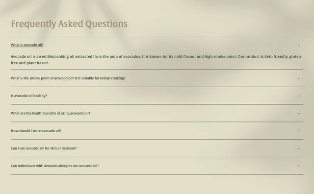 AVOCA FAQ Grid Preview