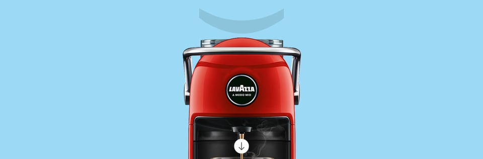 Scroll Hint section on Lavazza Jolie section design