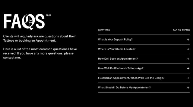 Sebastian Camargo FAQ Accordion Preview