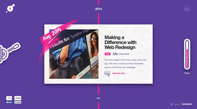 Art4web Time Machine Timeline Preview