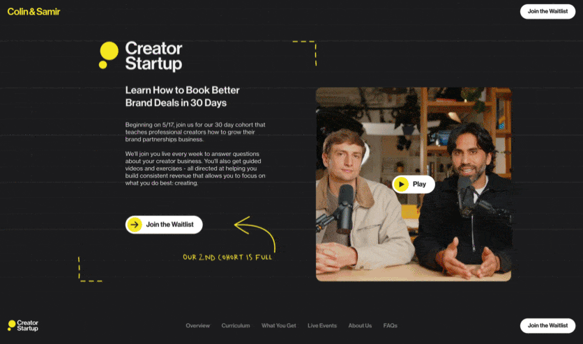 Creator Startup Cohort