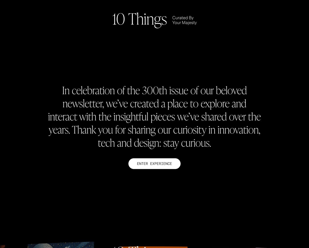 10 Things by Your Majesty