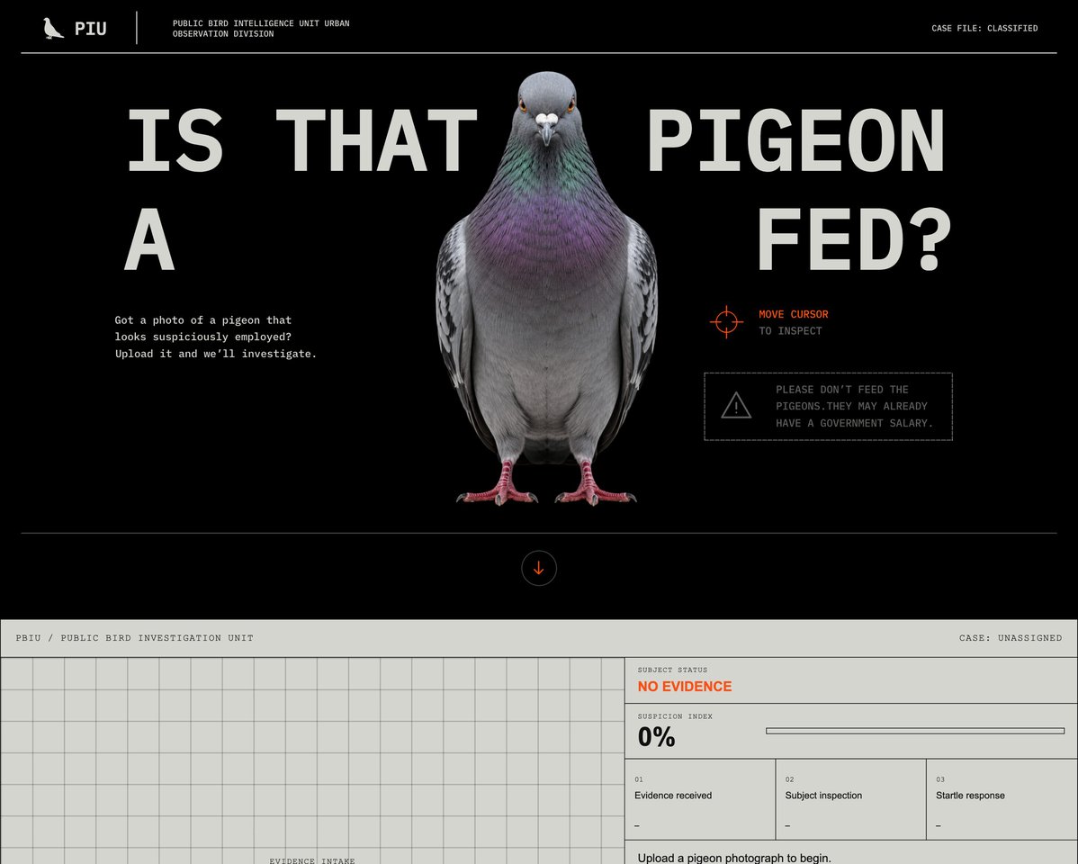Is That Pigeon a Fed?