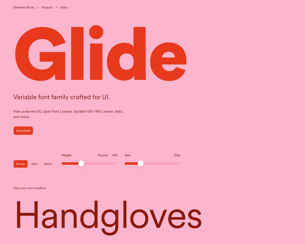 Glide Typeface
