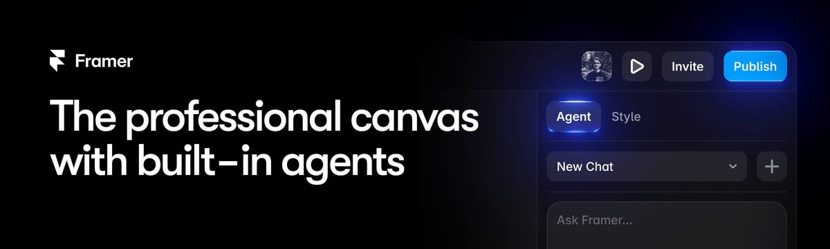 Design with agents. Refine on the canvas. Ship with your team.