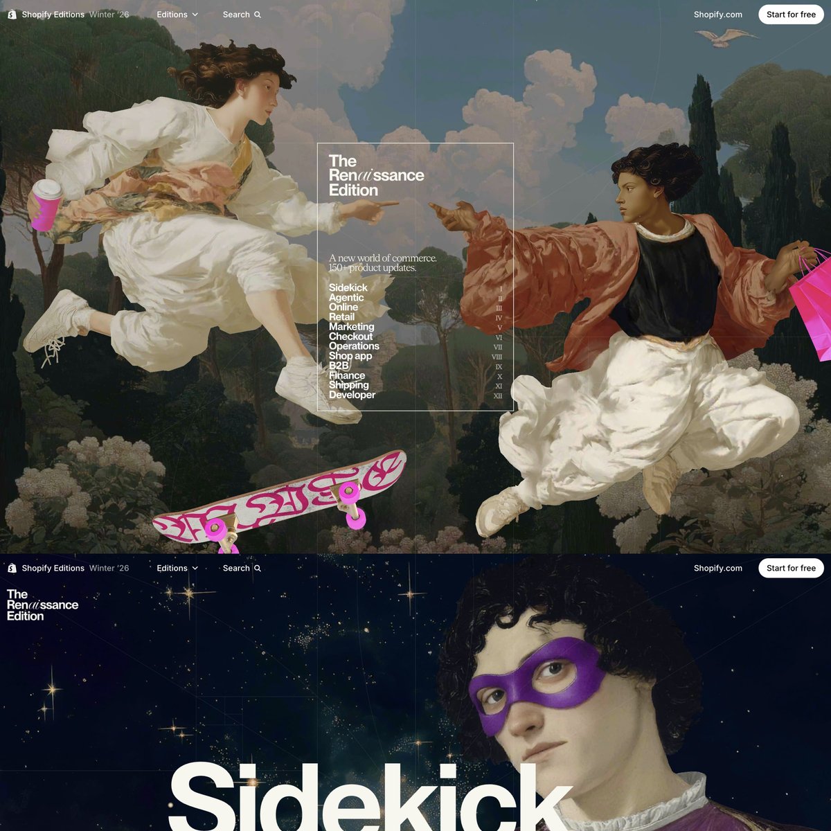 Website Inspiration: Shopify Editions – Winter 2026